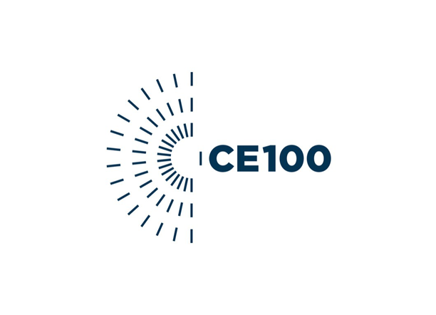 CE100 logotipas